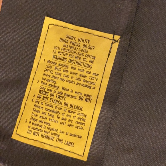 Army Style Button Down. Short Sleeve. - Picture 8 of 8